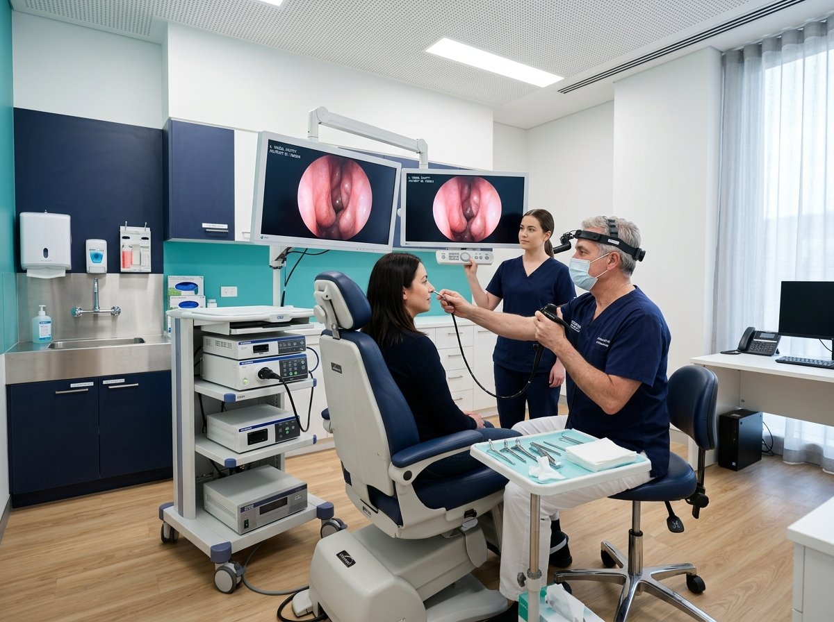ENT Video Endoscopy & Examination Setup